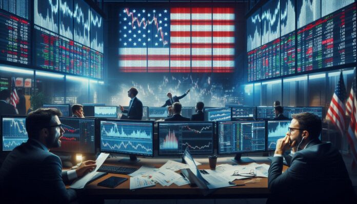 Traders reacting to Trump tariffs 2025 announcement at the New York Stock Exchange